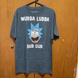 Ripple Junction Adult Swim Gray Rick and Morty T-Shirt